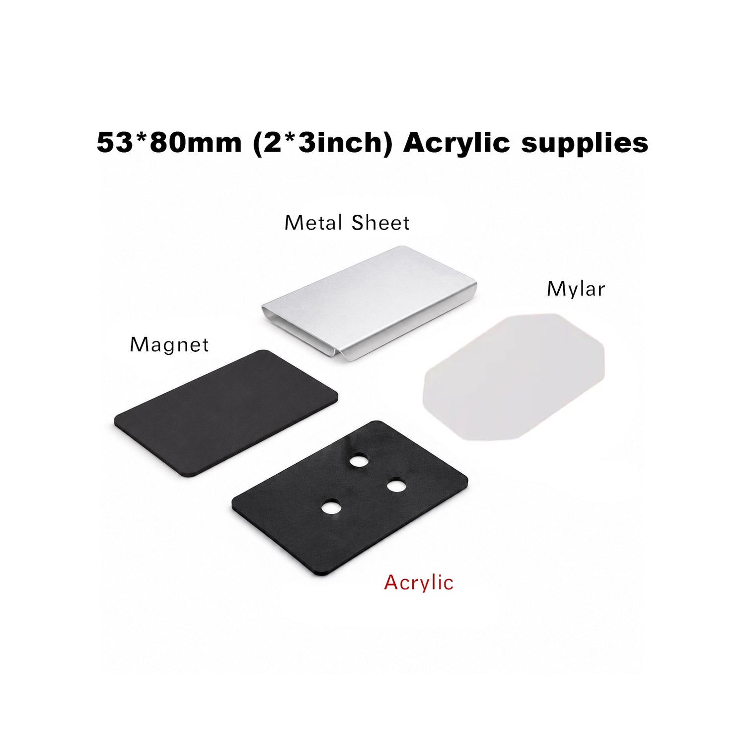 1,000 sets of 53*80mm(2*3inch) Supplies