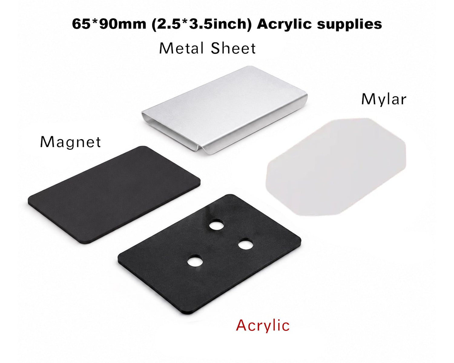 1,000 sets of 65*90mm(2.5*3.5inch) Supplies