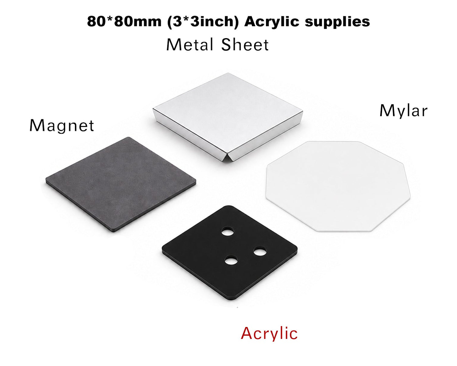 1,000 sets of 80*80mm(3*3inch) Supplies